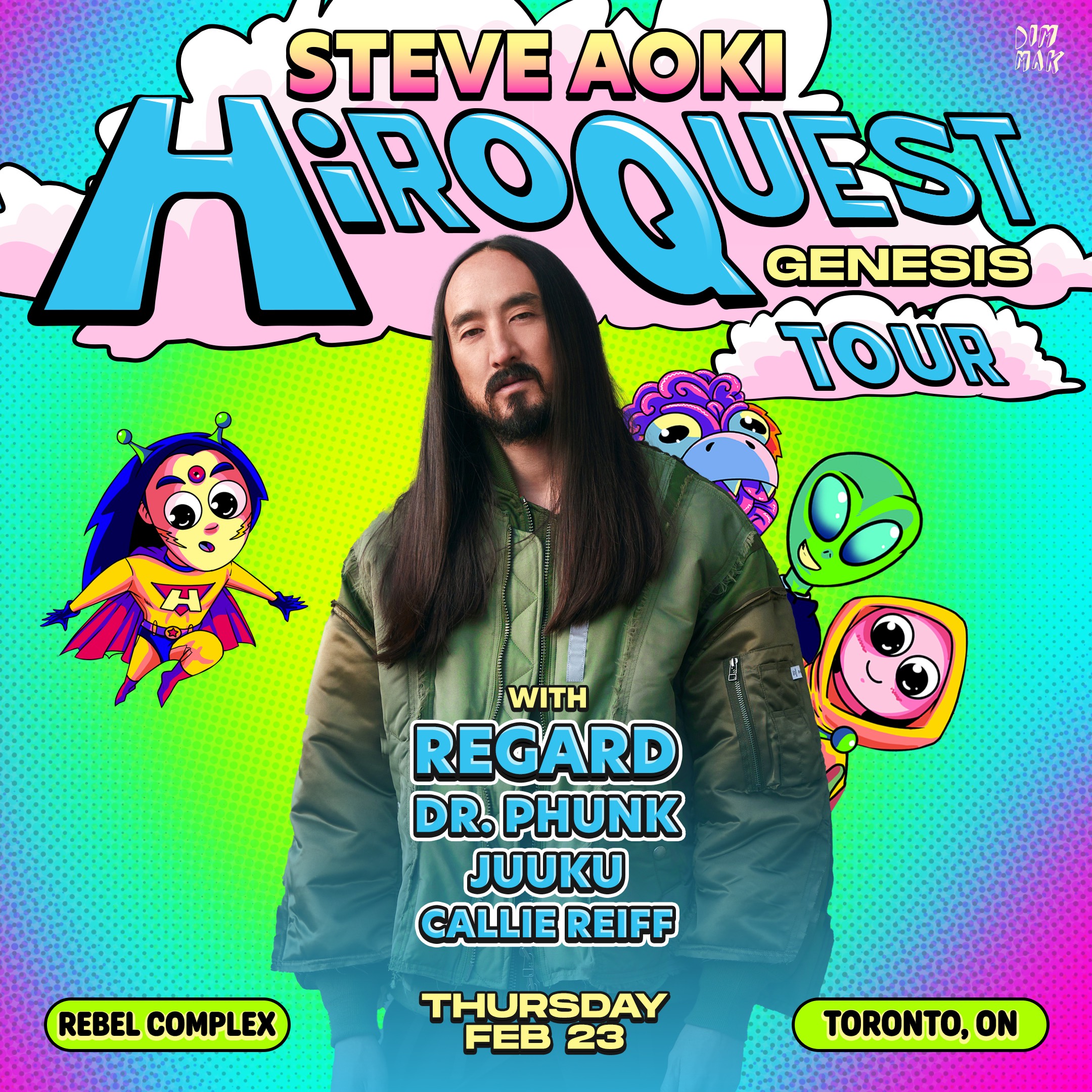 steve aoki hiroquest tour setlist