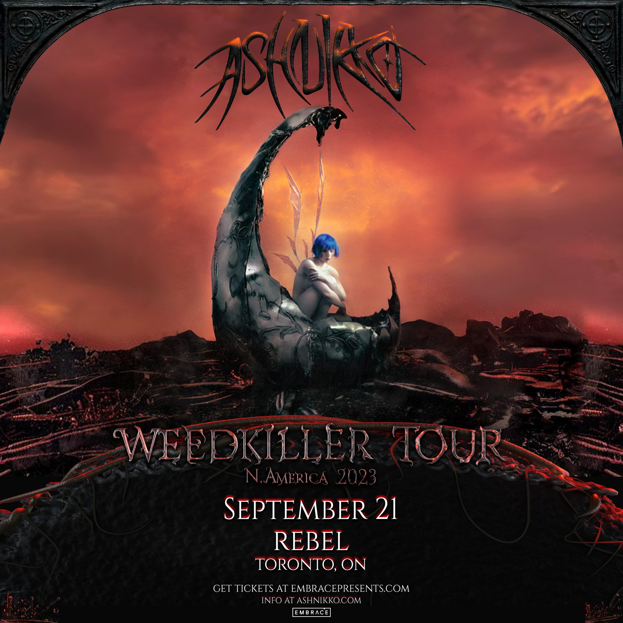 ASHNIKKO WEEDKILLER TOUR REBEL Entertainment Complex